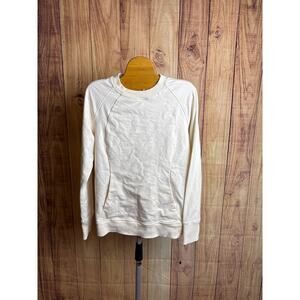 Lululemon Crewneck Pullover Kangaroo Pocket Light Cream Color Size 6